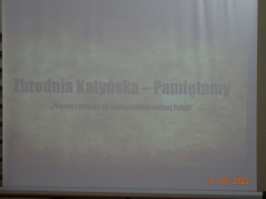 85. Rocznica Zbrodni Katyńskiej-apel