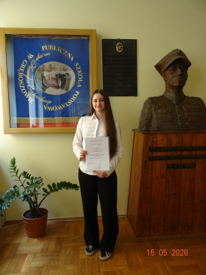 Anna Sobota Finalistką Małopolskiego Konkursu 
Języka Polskiego