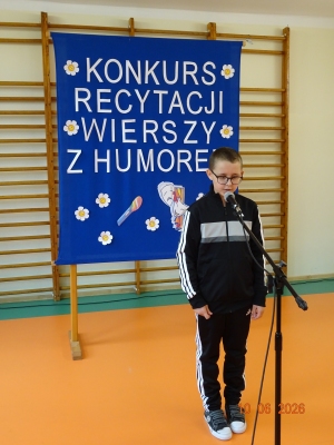  ,,Konkurs Recytacji Wierszy z Humorem''-kl. I-III