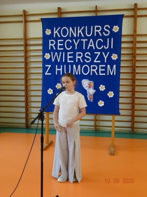  ,,Konkurs Recytacji Wierszy z Humorem''-kl. I-III