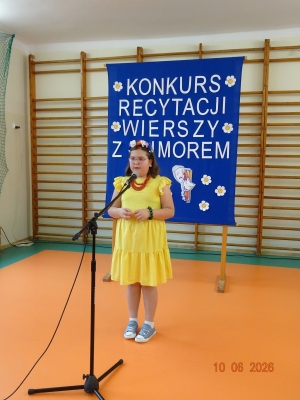 ,,Konkurs Recytacji Wierszy z Humorem''-kl. I-III