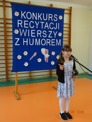  ,,Konkurs Recytacji Wierszy z Humorem''-kl. I-III