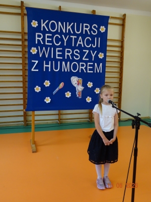  ,,Konkurs Recytacji Wierszy z Humorem''-kl. I-III