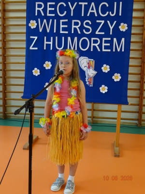  ,,Konkurs Recytacji Wierszy z Humorem''-kl. I-III