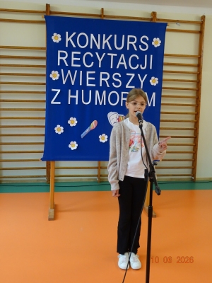  ,,Konkurs Recytacji Wierszy z Humorem''-kl. I-III