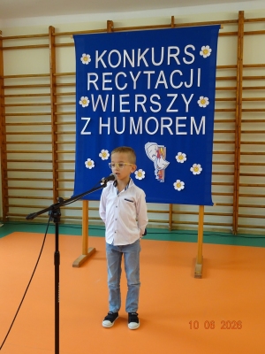  ,,Konkurs Recytacji Wierszy z Humorem''-kl. I-III