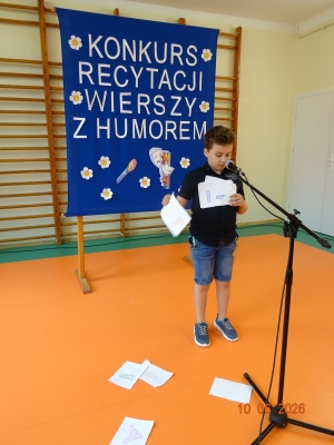  ,,Konkurs Recytacji Wierszy z Humorem''-kl. I-III