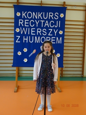 ,,Konkurs Recytacji Wierszy z Humorem''-kl. I-III