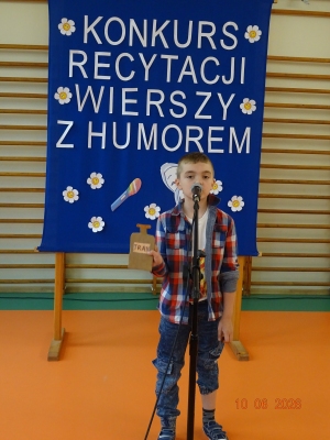  ,,Konkurs Recytacji Wierszy z Humorem''-kl. I-III