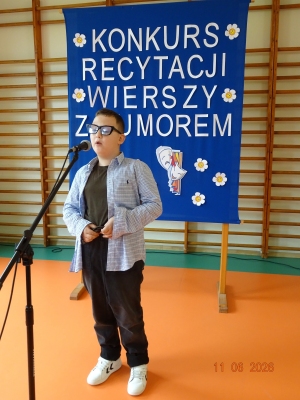  ,,Konkurs Recytacji Wierszy z Humorem''-kl. IV-VIII