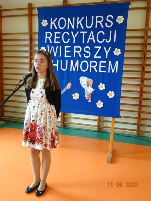 ,,Konkurs Recytacji Wierszy z Humorem''-kl. IV-VIII
