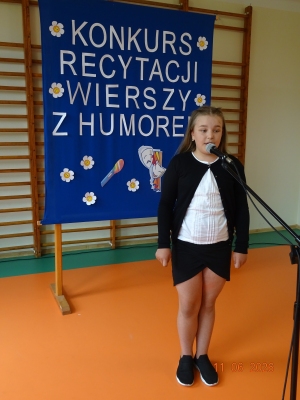 ,,Konkurs Recytacji Wierszy z Humorem''-kl. IV-VIII