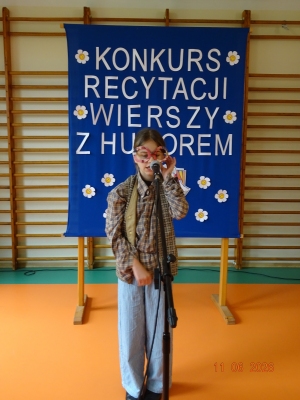 ,,Konkurs Recytacji Wierszy z Humorem''-kl. IV-VIII