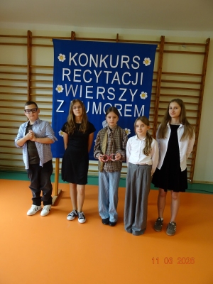  ,,Konkurs Recytacji Wierszy z Humorem''-kl. IV-VIII 