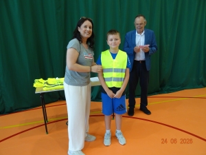 Wręczenie kart rowerowych Uczniom klas IVa i IVb