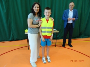 Wręczenie kart rowerowych Uczniom klas IVa i IVb