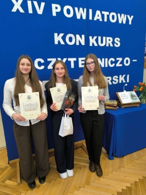Sukces Uczennicy Zuzanny w Powiatowym Konkursie Czytelniczo-Recytatorskim