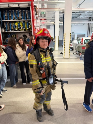 Uczniowie klasy VII i VIII 
w Straży Pożarnej