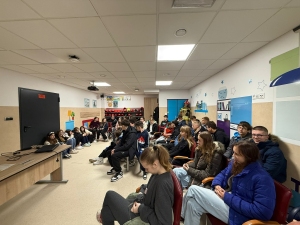 Uczniowie klasy VII i VIII 
w Straży Pożarnej